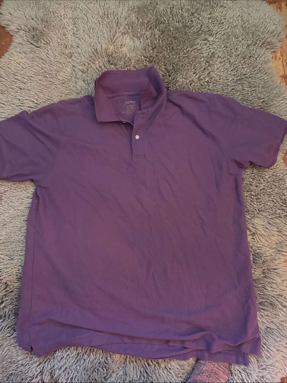L.L. Bean Men's Purple Polo Shirt